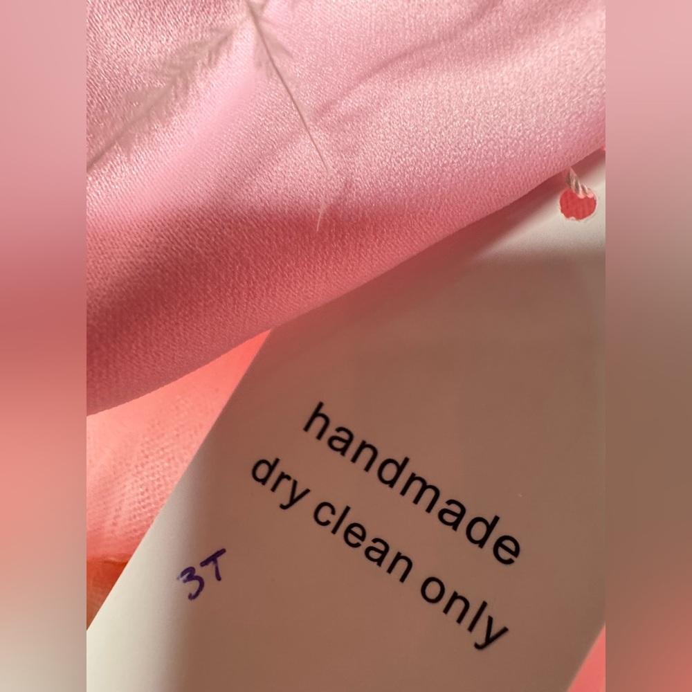Handmade Pink Floral Tulle Dress - Picture 5 of 5